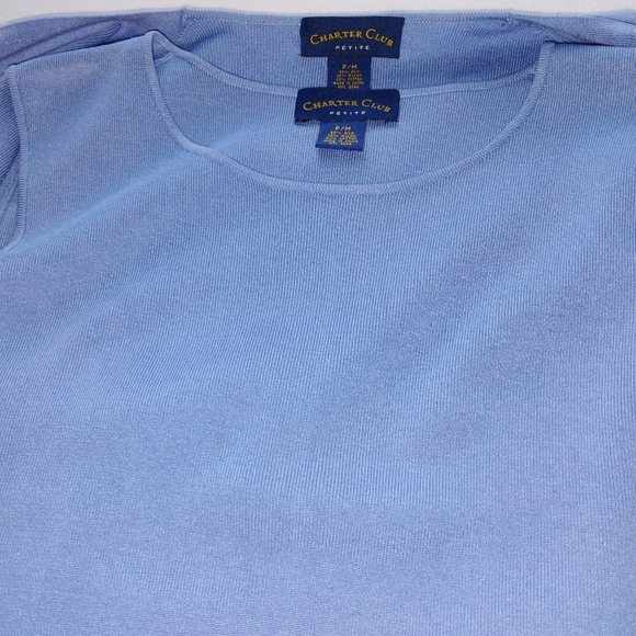 Charter Club Silk Blend Cardigan Sweater 2 Piece Set Petite Medium - Picture 11 of 14